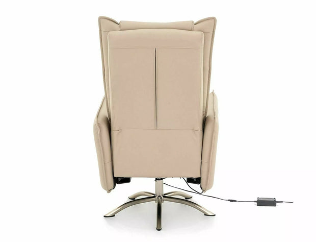 Signal Poltrona Reclinabile Elettrica in ecopelle Notos Beige