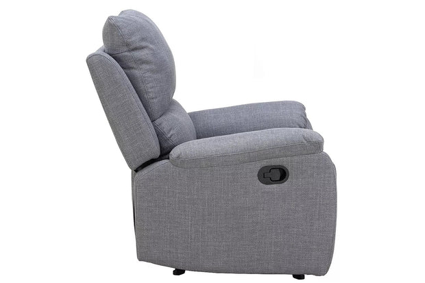 Signal Poltrona Reclinabile in tessuto Spencer 1 Bjorn Grigio