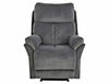 Signal Poltrona Reclinabile in velluto Hades Grigio