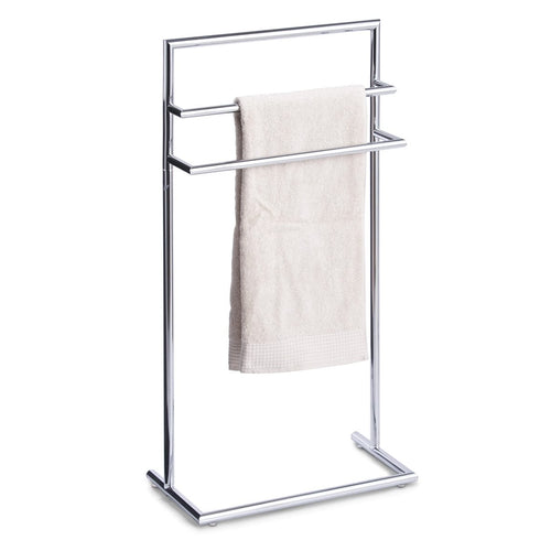 Zeller Porta asciugamani da bagno, metallo cromato, L43,5xL23xH83 cm
