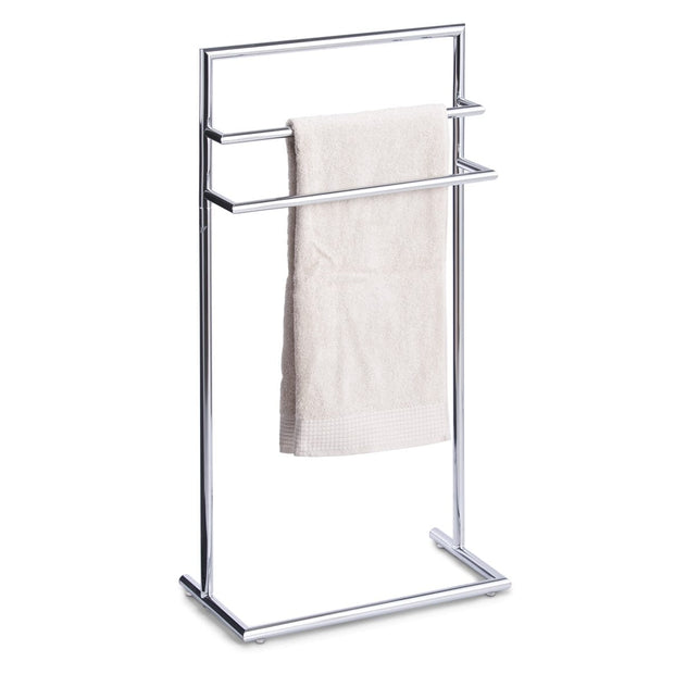 Zeller Porta asciugamani da bagno, metallo cromato, L43,5xL23xH83 cm