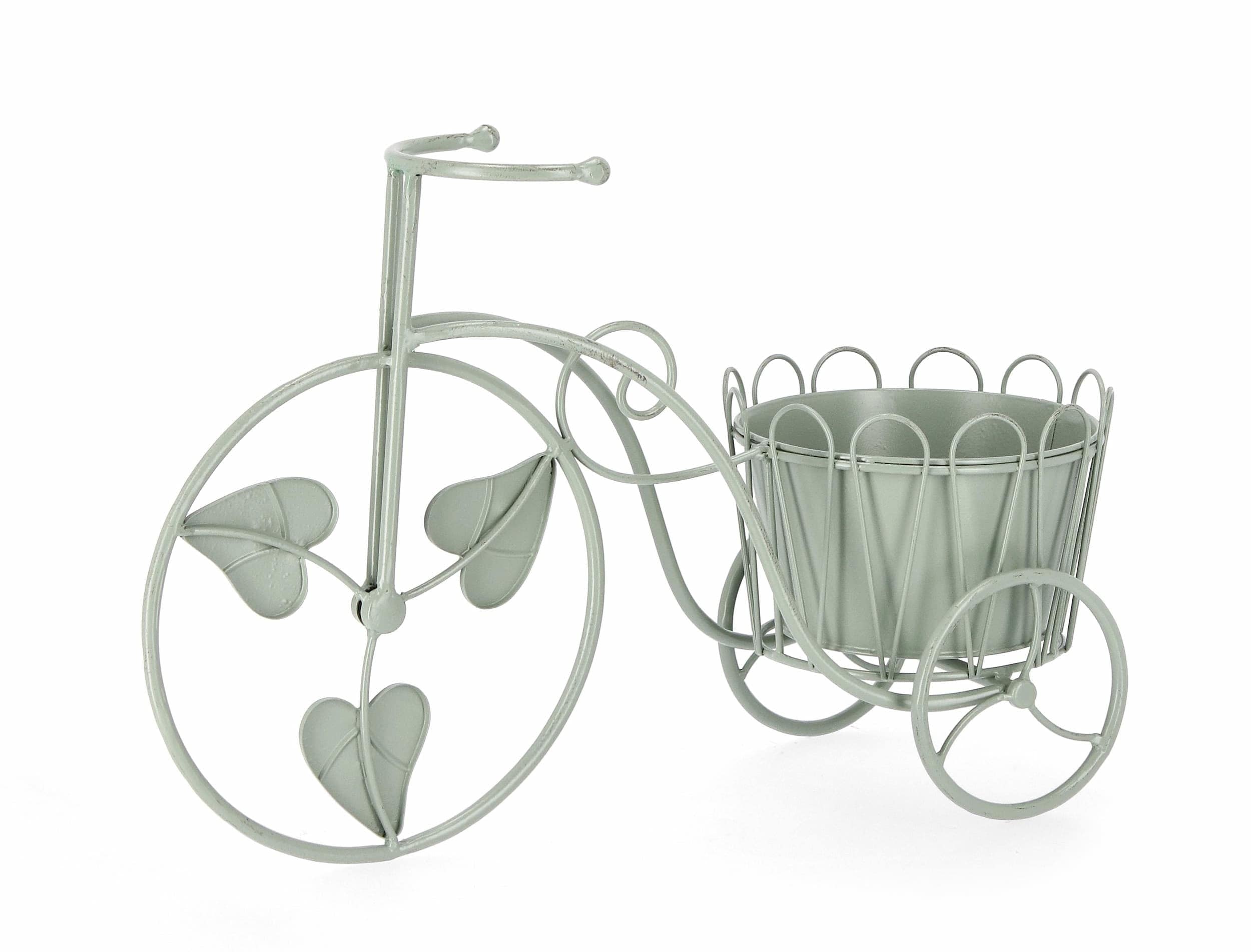 Bizzotto Porta piante per vaso Harriet Bycicle Verde
