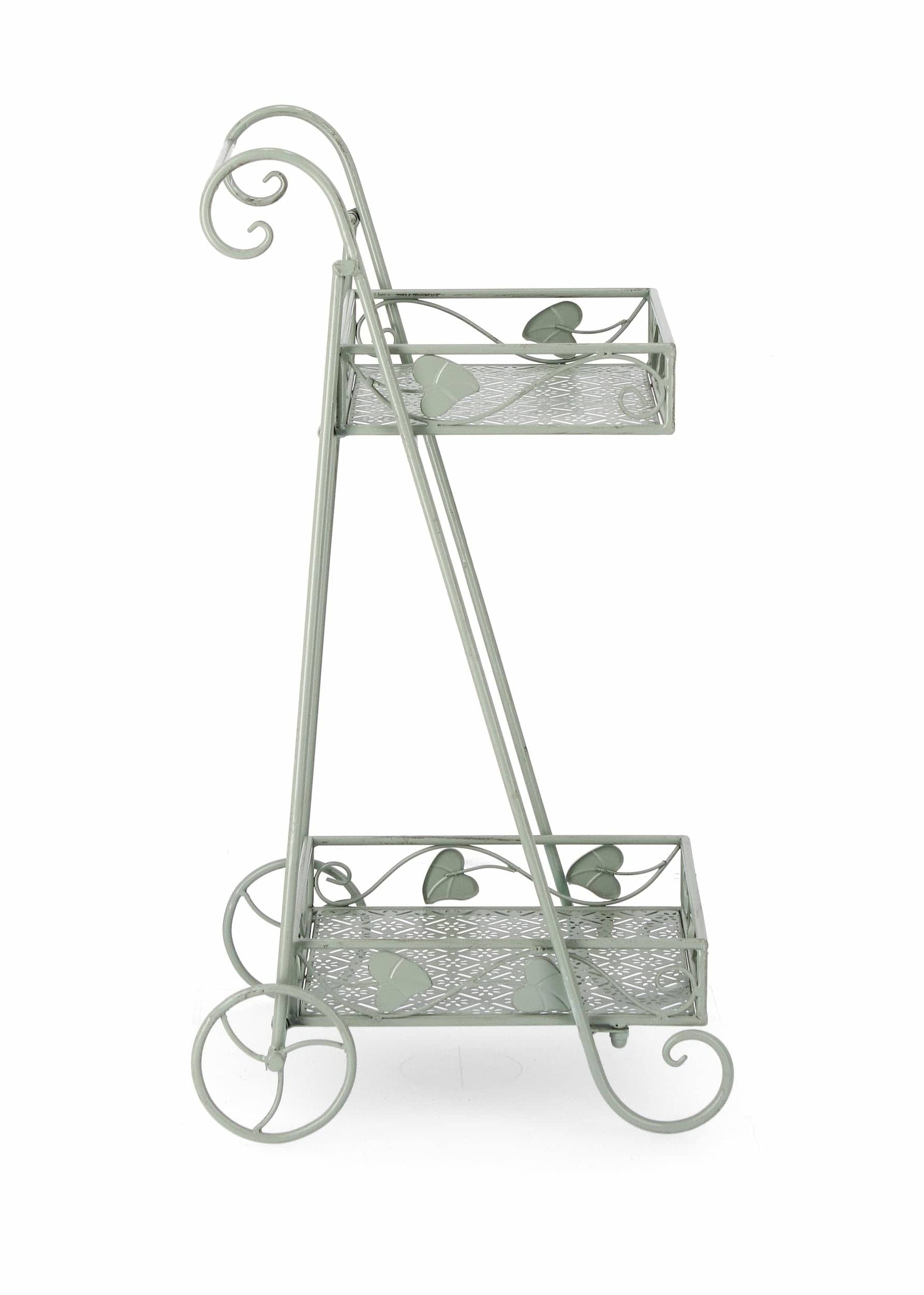 Bizzotto Porta piante per vaso Harriet Rectangle 2SH Verde