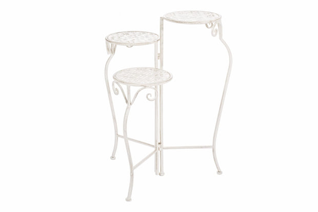 Bizzotto Porta piante pieghevole per 3 pentole Emily 3S Bianco