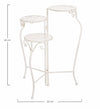 Bizzotto Porta piante pieghevole per 3 pentole Emily 3S Bianco