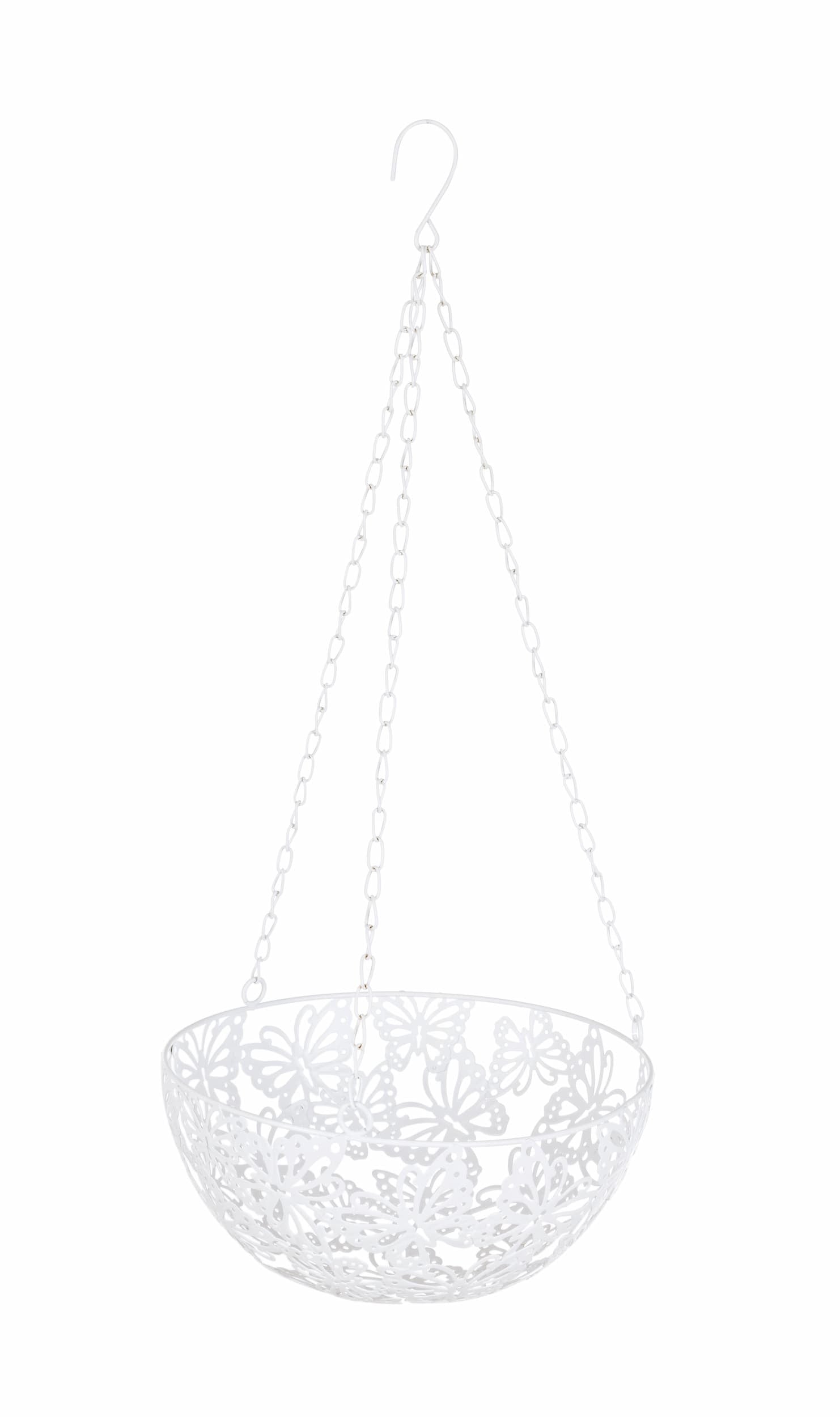 Bizzotto Porta piante sospeso Butterfly D25 Bianco