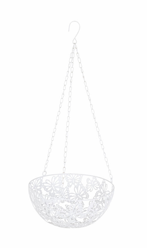 Bizzotto Porta piante sospeso Butterfly D25 Bianco