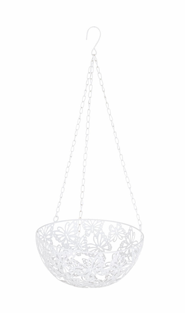 Bizzotto Porta piante sospeso Butterfly D25 Bianco