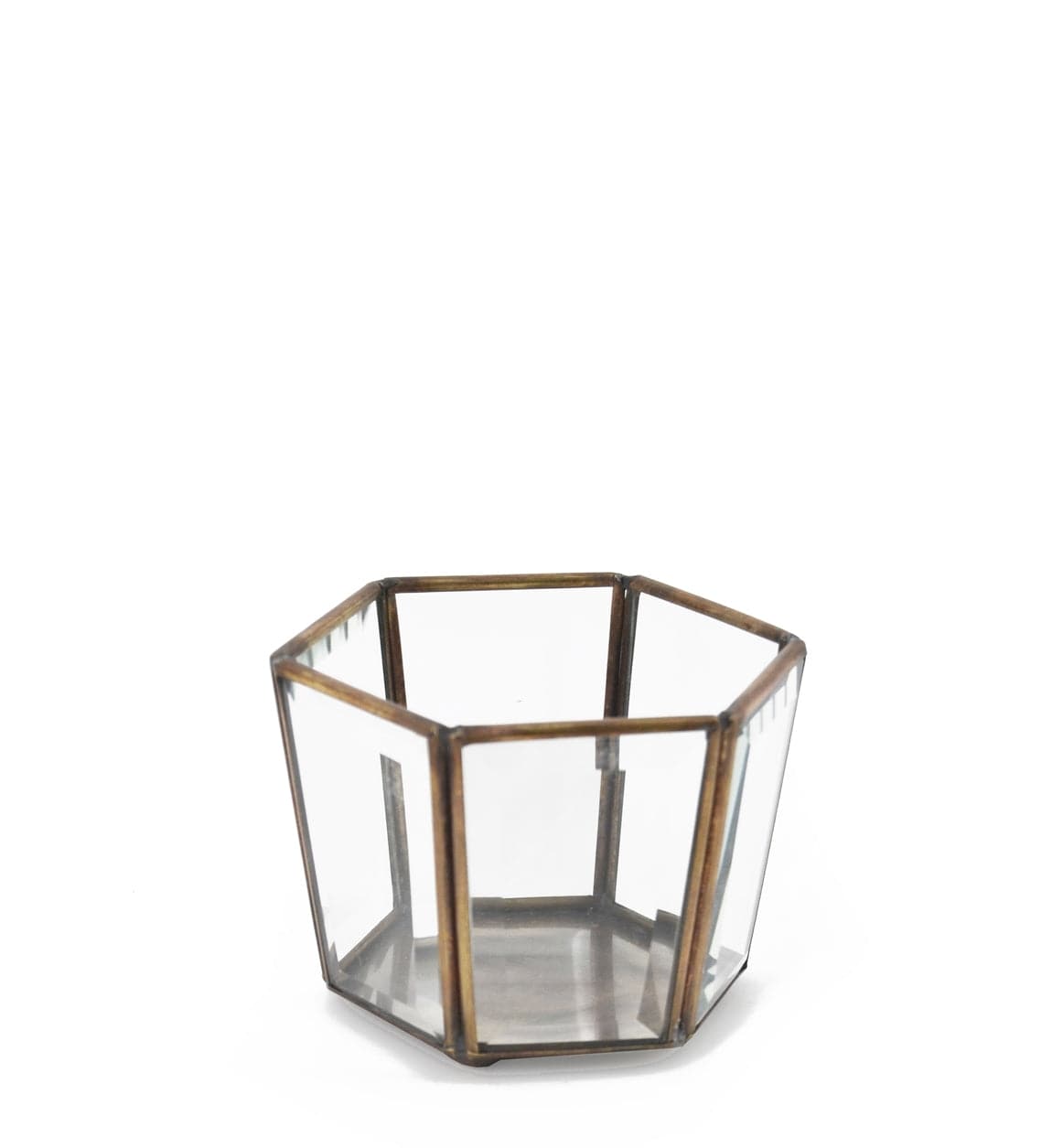 Portacandele Hexagonal Bezel Trasparente