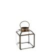 Portacandele Square Bezel Piccola Trasparente