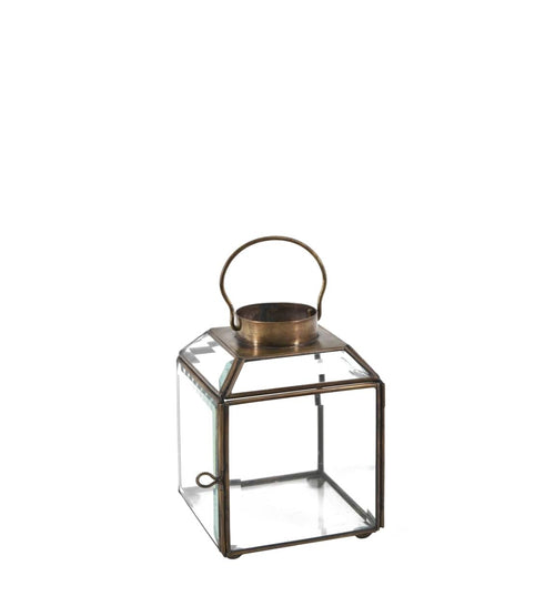 Portacandele Square Bezel Piccola Trasparente
