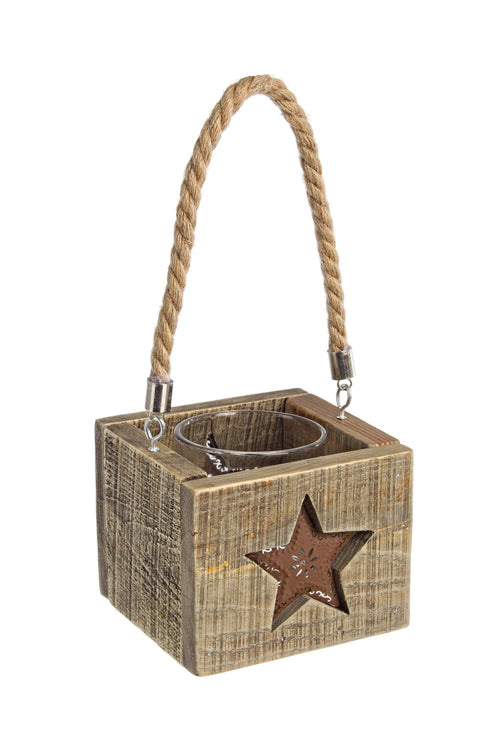 Bizzotto Portacandele Stella Naturale
