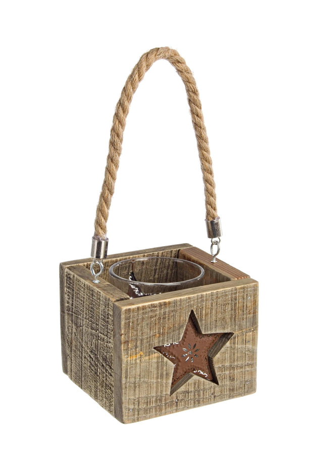 Bizzotto Portacandele Stella Naturale