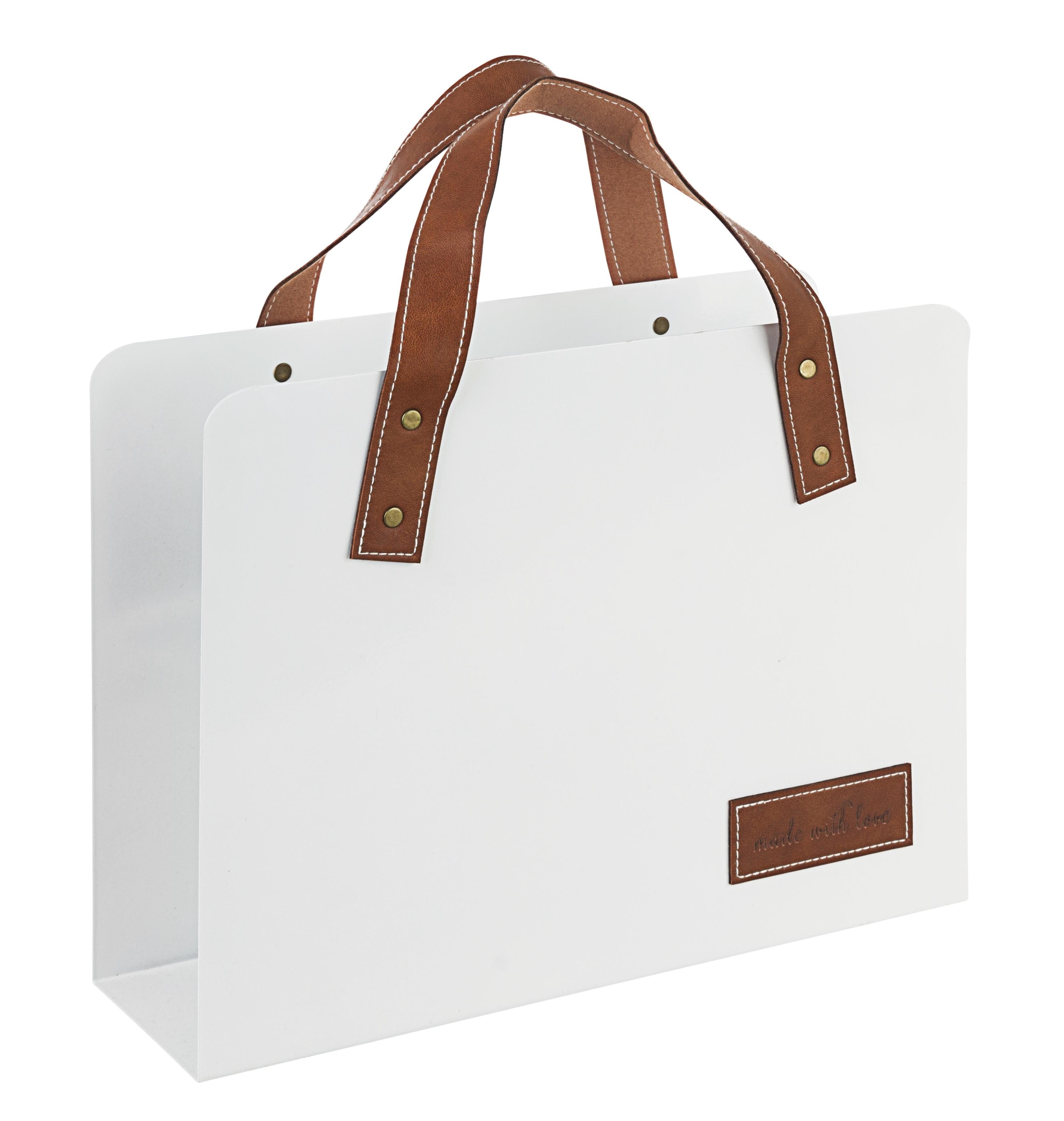 Bizzotto Portariviste Urban Chic Bianco