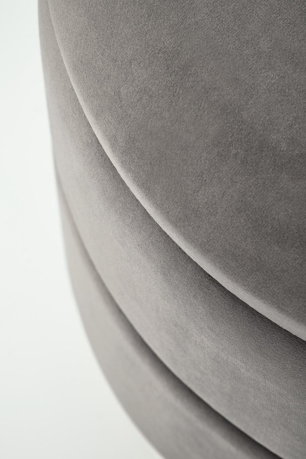 Halmar Pouf con contenitore in tessuto Minty Grigio