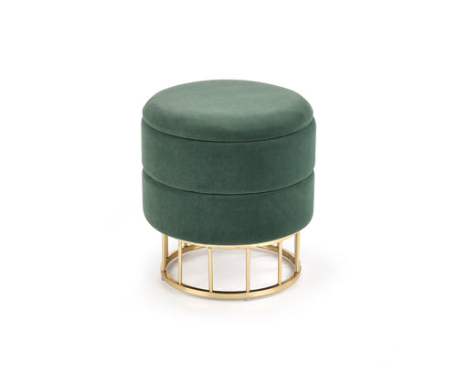 Halmar Pouf con contenitore in tessuto Minty Verde