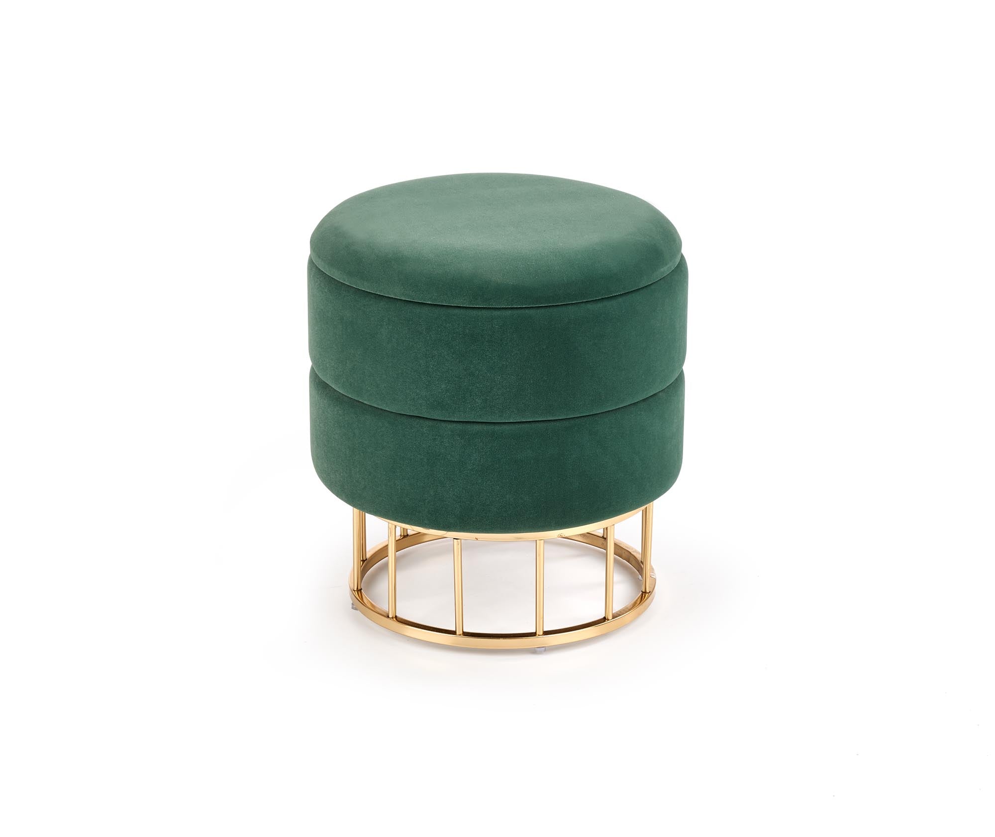Halmar Pouf con contenitore in tessuto Minty Verde