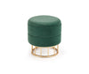 Halmar Pouf con contenitore in tessuto Minty Verde