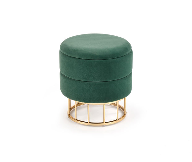 Halmar Pouf con contenitore in tessuto Minty Verde