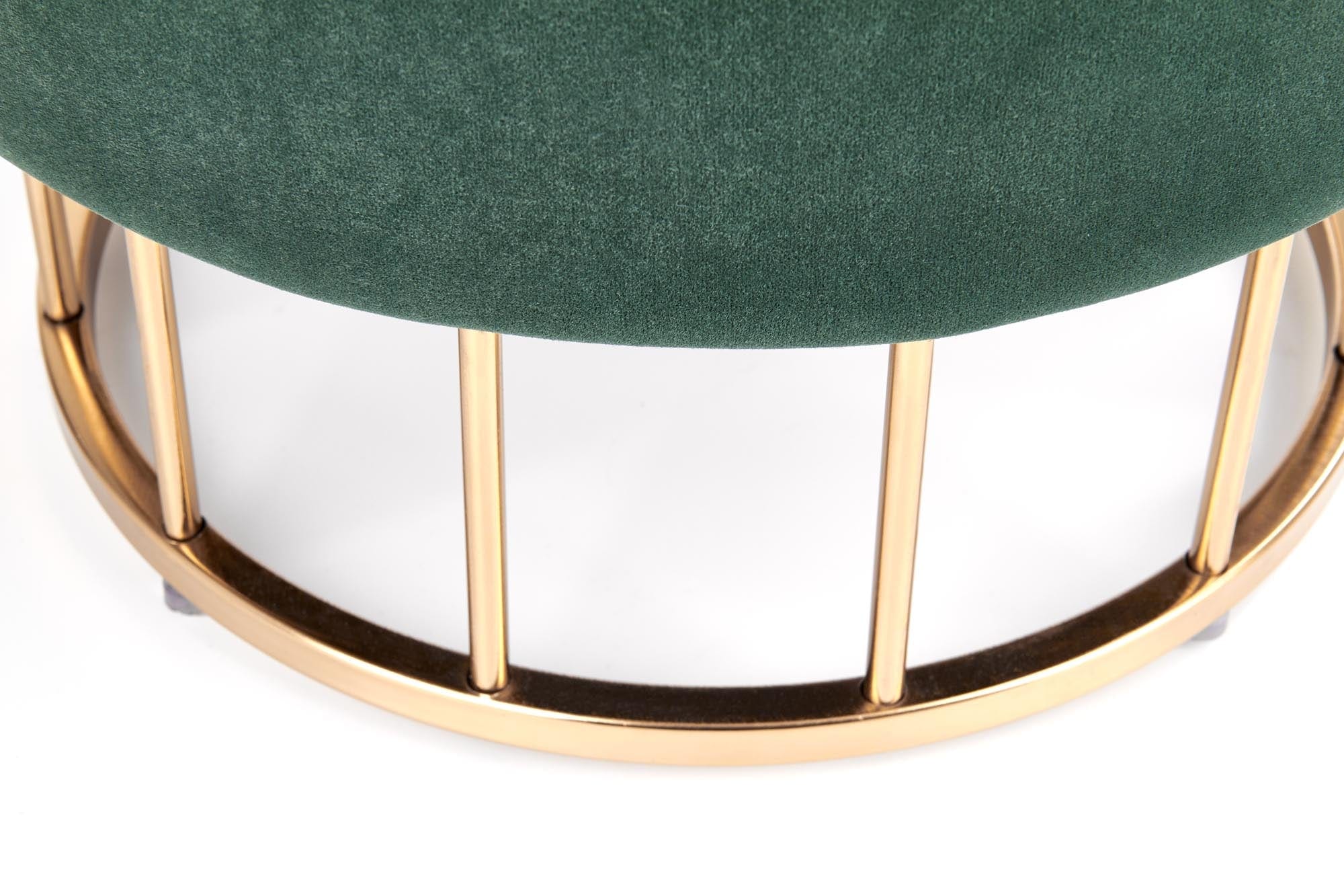 Halmar Pouf con contenitore in tessuto Minty Verde