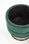 Halmar Pouf con contenitore in tessuto Minty Verde