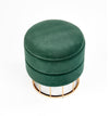 Halmar Pouf con contenitore in tessuto Minty Verde