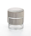 Halmar Pouf con contenitore in velluto Cricket Grigio