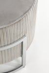 Halmar Pouf con contenitore in velluto Cricket Grigio