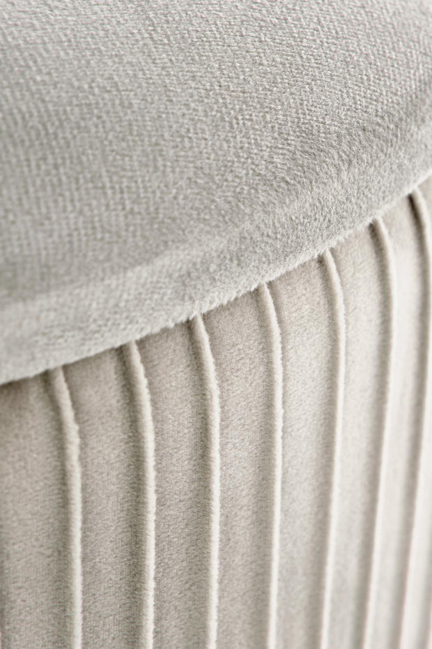 Halmar Pouf con contenitore in velluto Cricket Grigio