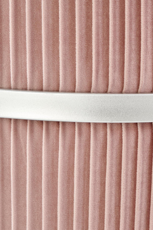 Halmar Pouf con contenitore in velluto Cricket Rosa