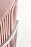 Halmar Pouf con contenitore in velluto Cricket Rosa