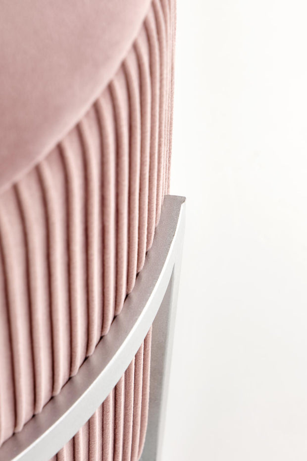 Halmar Pouf con contenitore in velluto Cricket Rosa