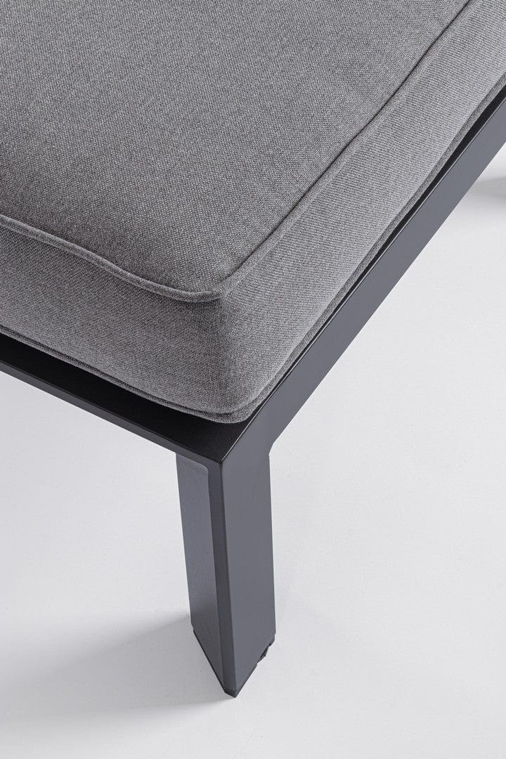 Bizzotto Pouf da giardino Hendrix Antracite