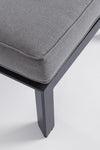 Bizzotto Pouf da giardino Hendrix Antracite
