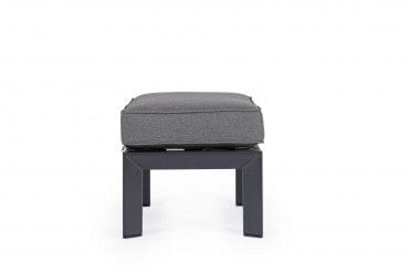 Bizzotto Pouf da giardino Hendrix Antracite