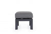 Bizzotto Pouf da giardino Hendrix Antracite