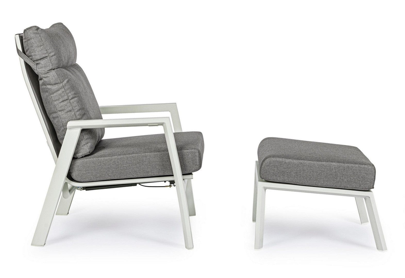 Bizzotto Pouf da giardino Kledi Grigio
