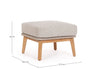 Bizzotto Pouf da giardino Tamires Beige