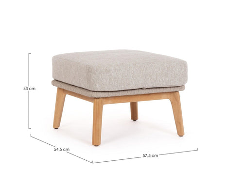 Bizzotto Pouf da giardino Tamires Beige