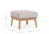 Bizzotto Pouf da giardino Tamires Beige