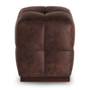 Pouf in ecopelle Chocolate Marrone (1)