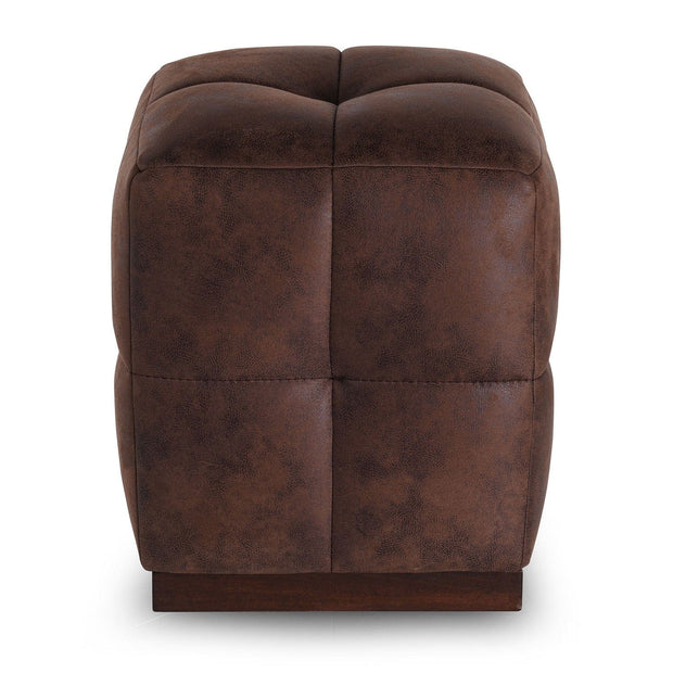 Pouf in ecopelle Chocolate Marrone (1)