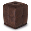 Pouf in ecopelle Chocolate Marrone (2)
