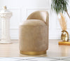 Pouf in ecopelle Luton Ruggine