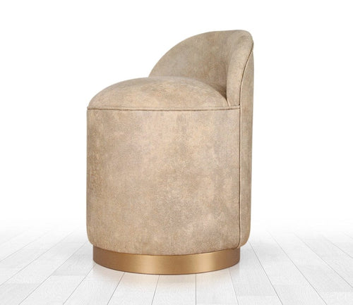 Pouf in ecopelle Luton Ruggine (1)