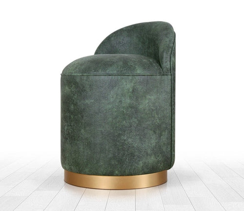 Pouf in ecopelle Luton Verde (1)