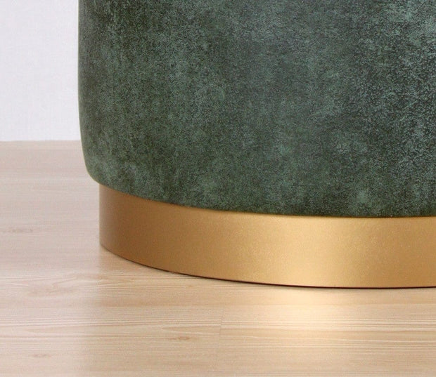 Pouf in ecopelle Luton Verde (4)