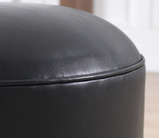 Pouf in ecopelle Milotte Antracite (5)