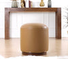 Pouf in ecopelle Milotte Cappuccino (1)