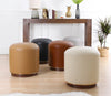 Pouf in ecopelle Milotte Crema (6)